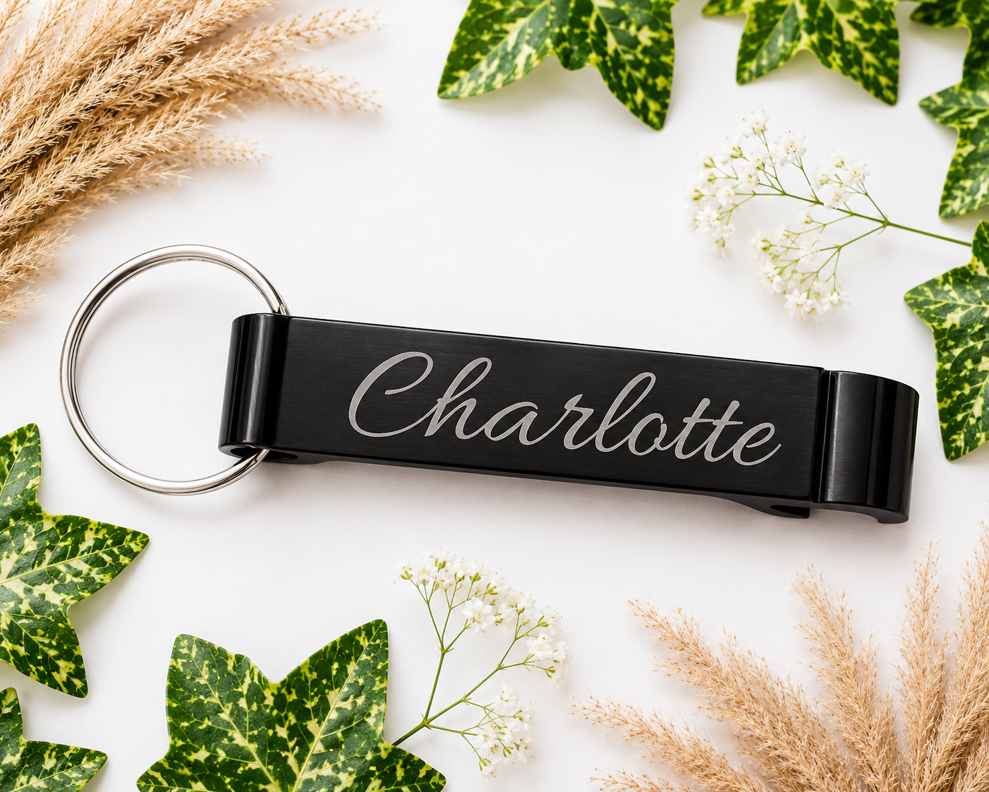 Personalised Aluminium Bottle Opener Keyring
