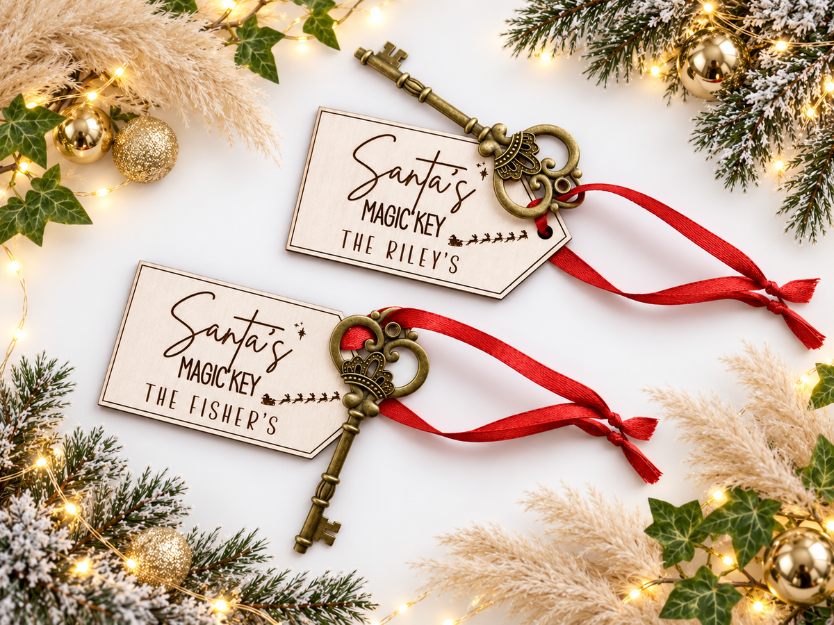 Santa’s Magic Key – Personalised Family Christmas Eve Keepsake🎅
