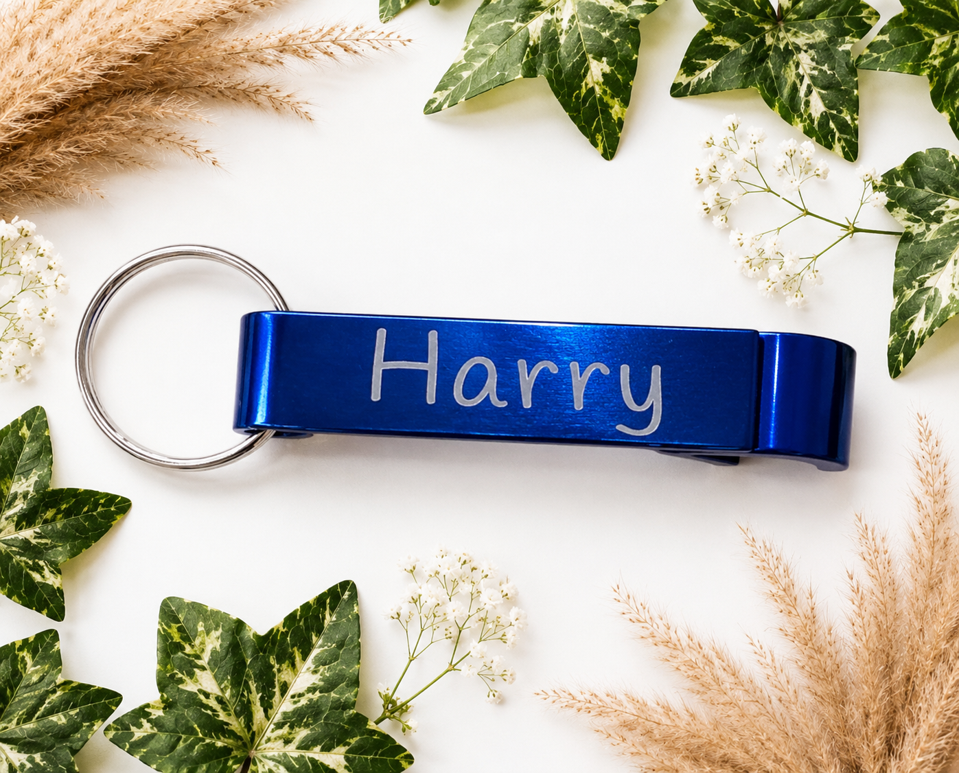 Personalised Aluminium Bottle Opener Keyring