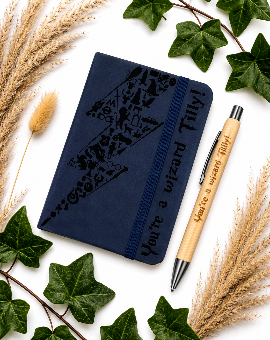 Personalised Harry Potter Inspired Pocket Notebook | Faux Leather