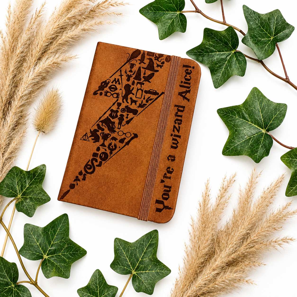 Personalised Harry Potter Inspired Pocket Notebook | Faux Leather