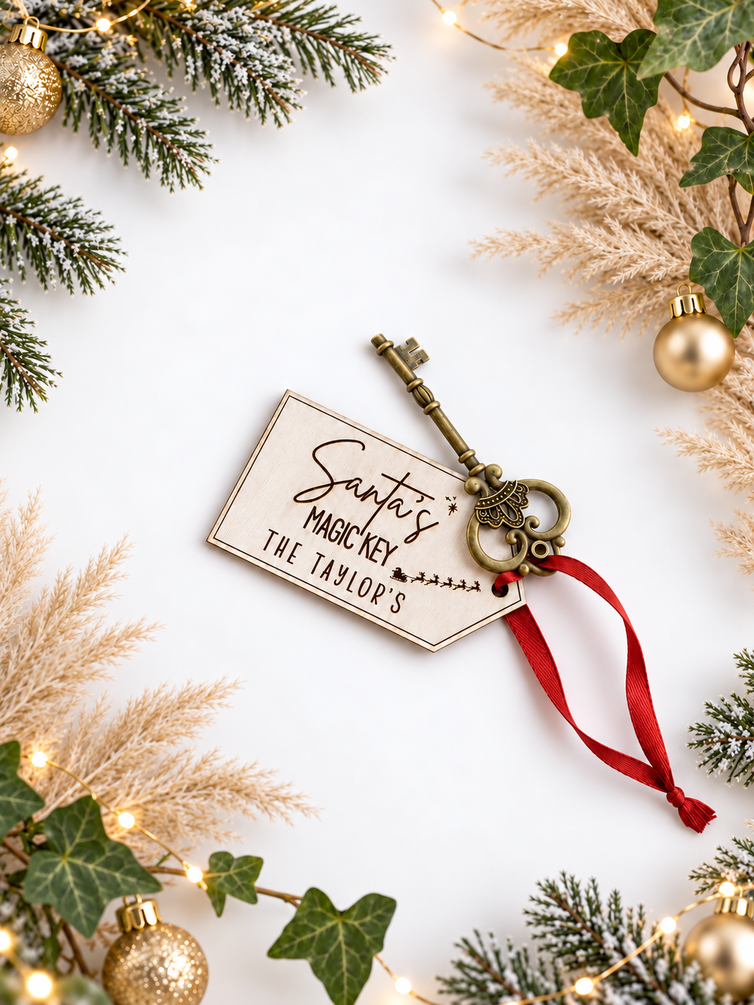 Santa’s Magic Key – Personalised Family Christmas Eve Keepsake🎅