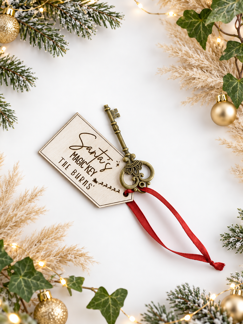 Santa’s Magic Key – Personalised Family Christmas Eve Keepsake🎅