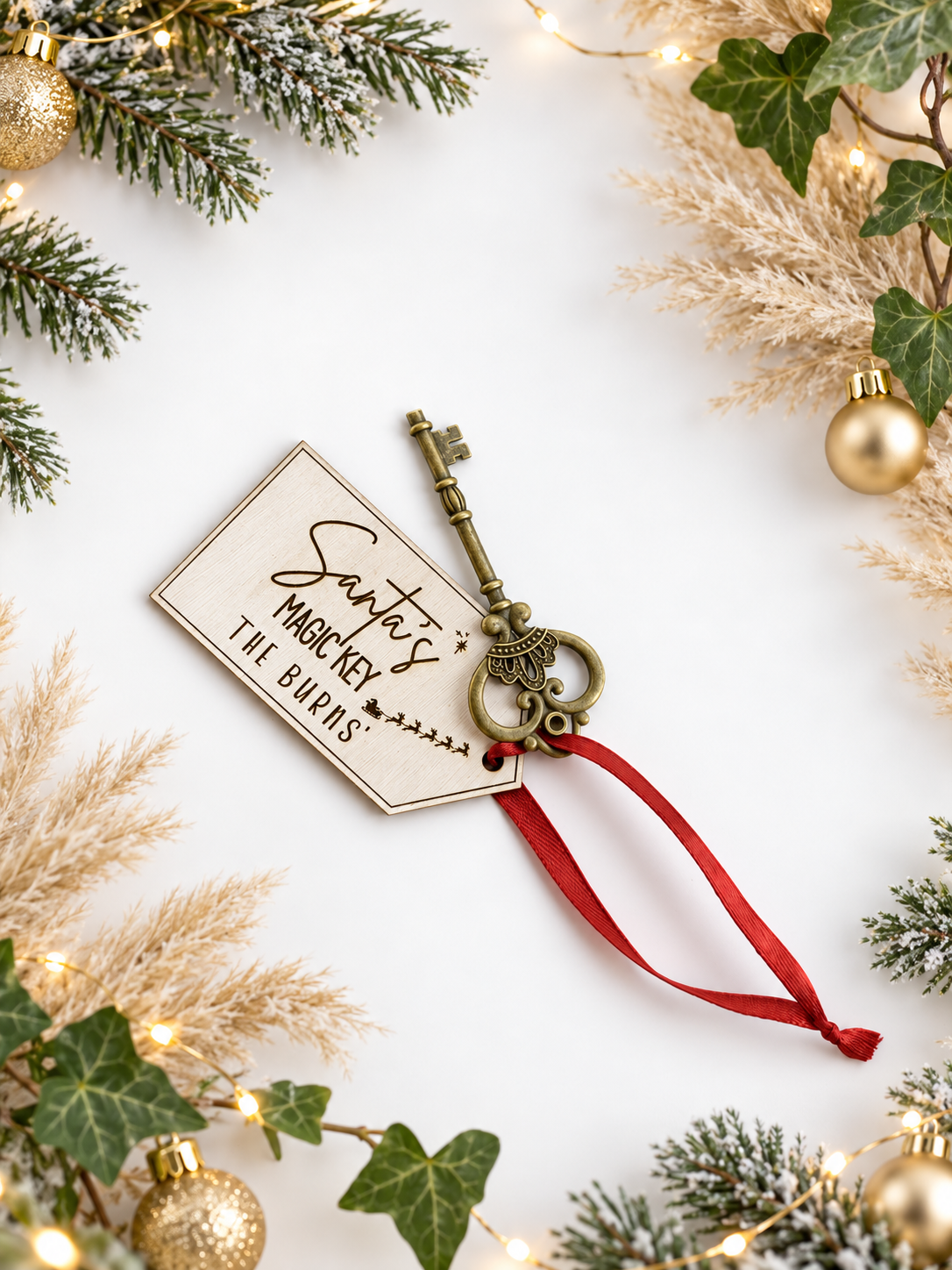 Santa’s Magic Key – Personalised Family Christmas Eve Keepsake🎅