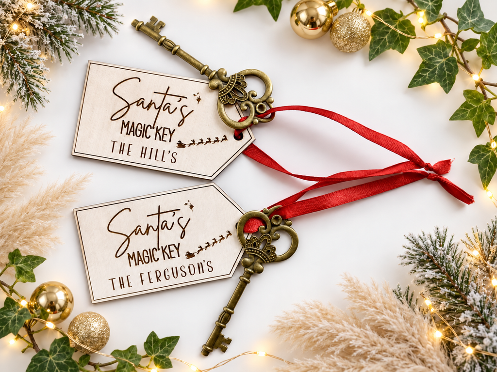 Santa’s Magic Key – Personalised Family Christmas Eve Keepsake🎅