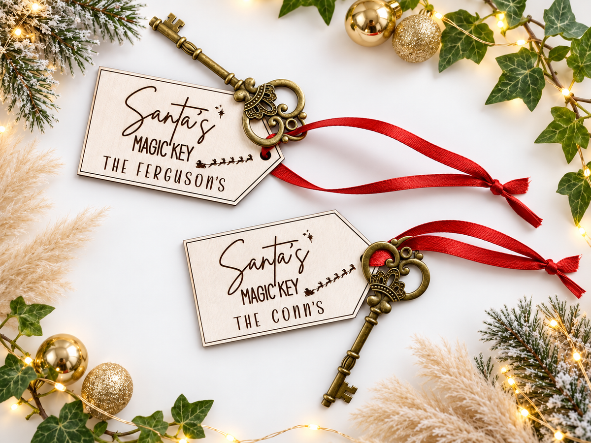 Santa’s Magic Key – Personalised Family Christmas Eve Keepsake🎅