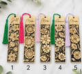 Personalised Floral Wooden Bookmark