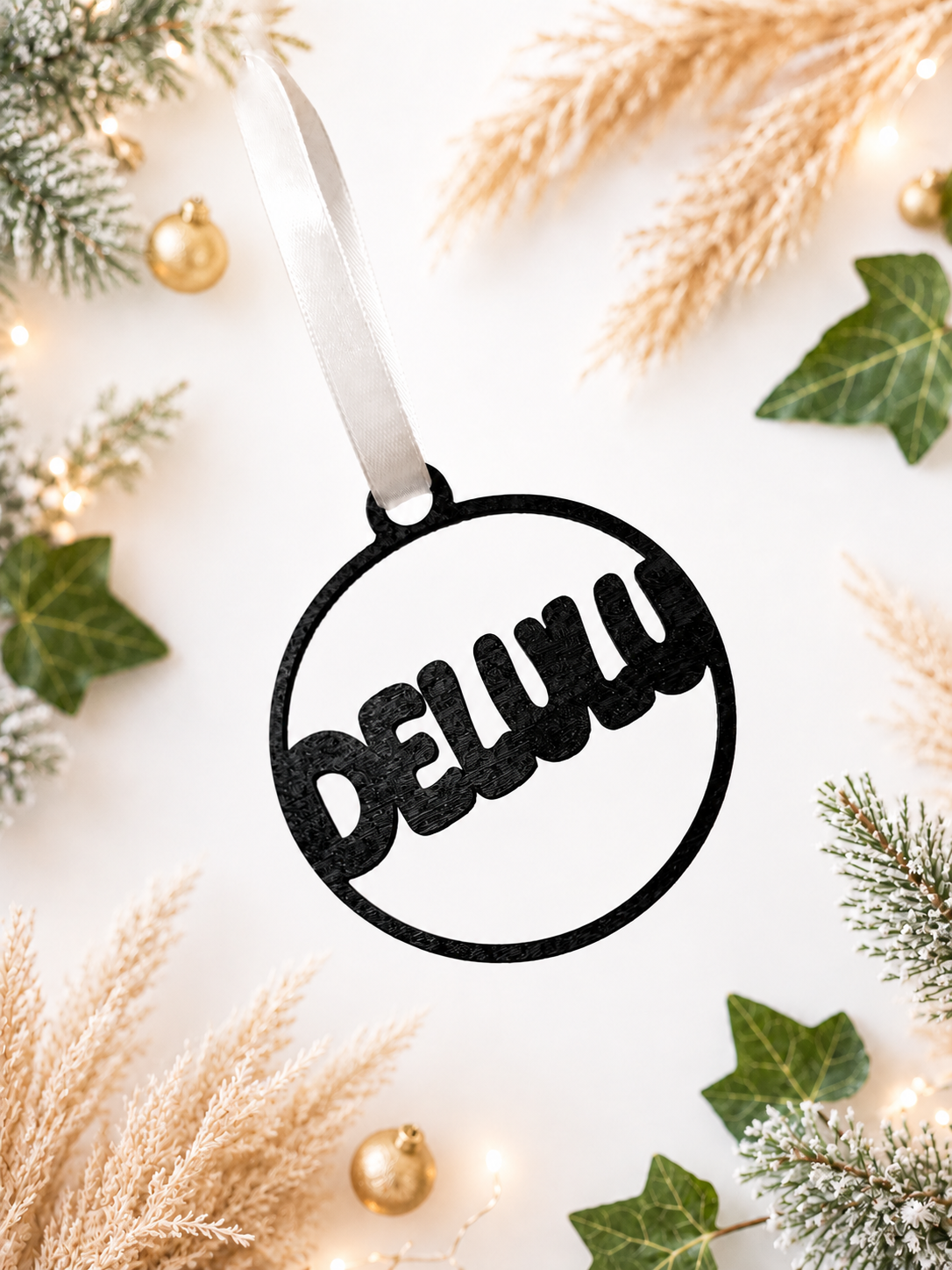 Funny Slang Word Christmas Bauble | Wooden Hand Painted Christmas Tree Decoration | Funny Christmas Gift | Cheeky Christmas Ornament | For Teens