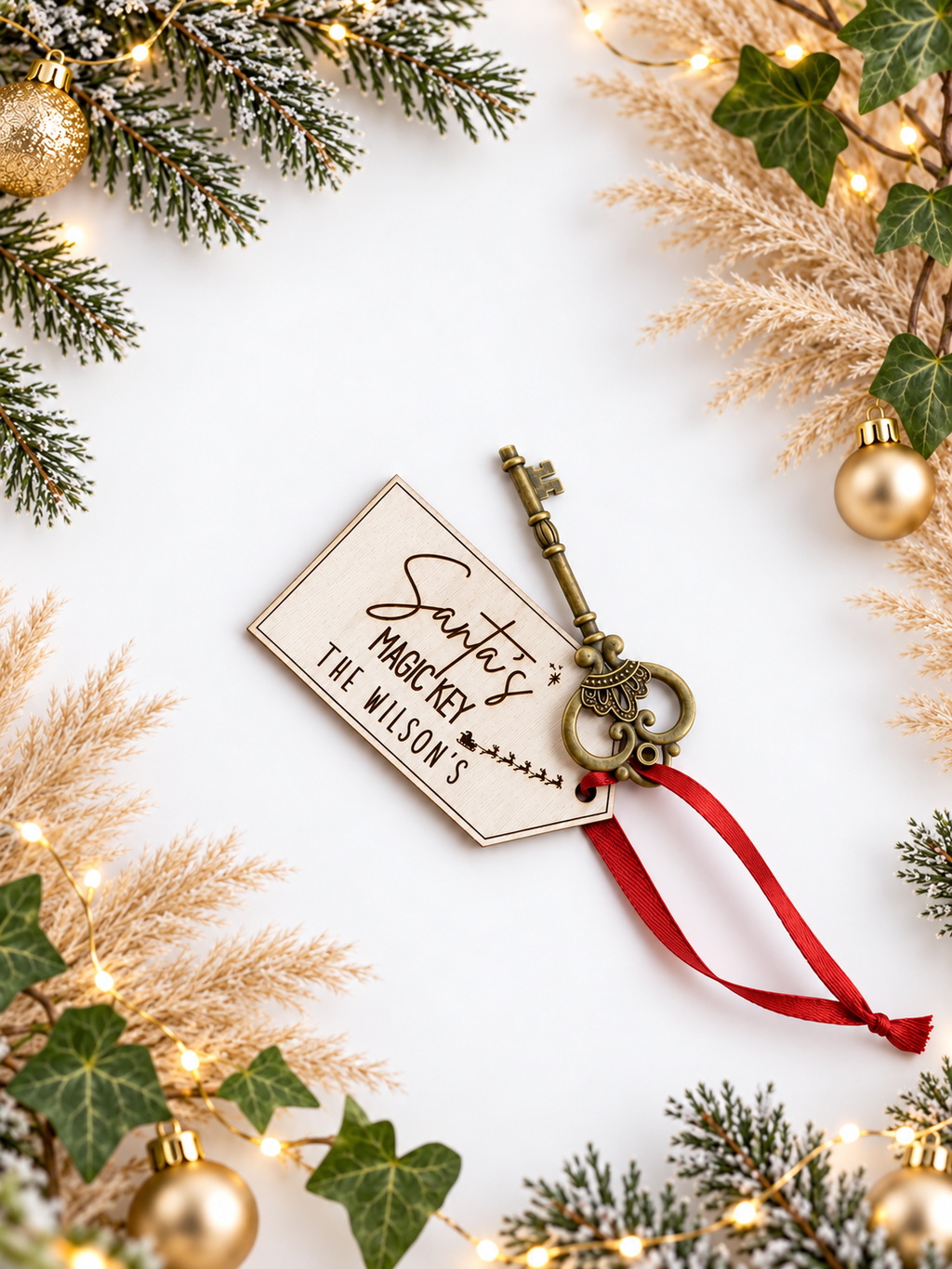 Santa’s Magic Key – Personalised Family Christmas Eve Keepsake🎅