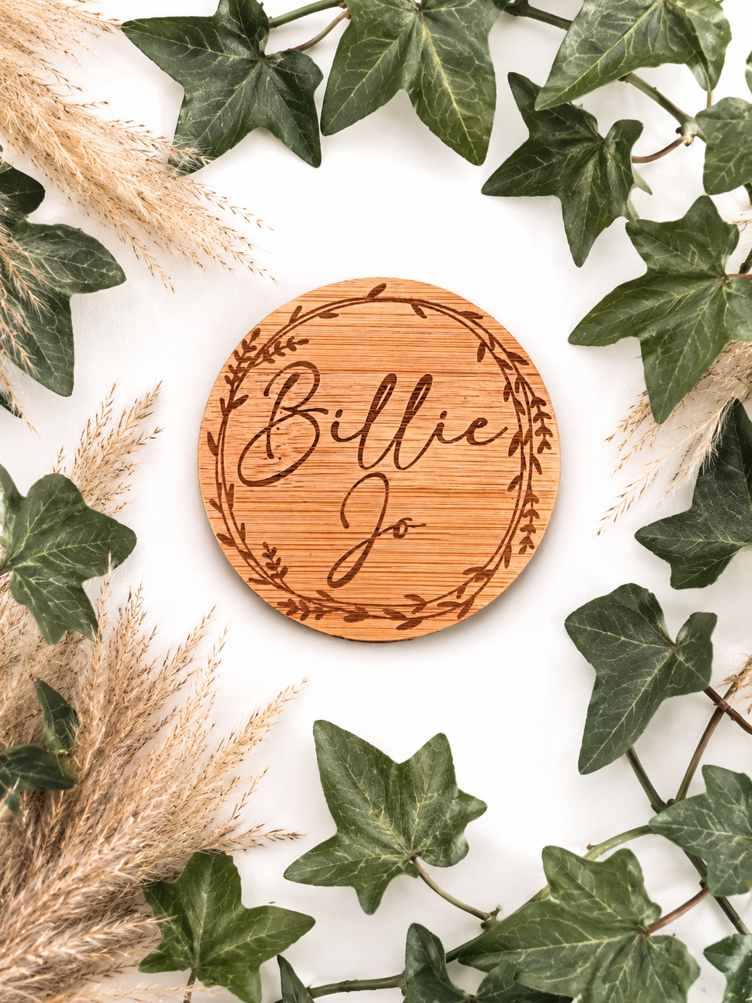 Personalised Bamboo Pocket Mirror