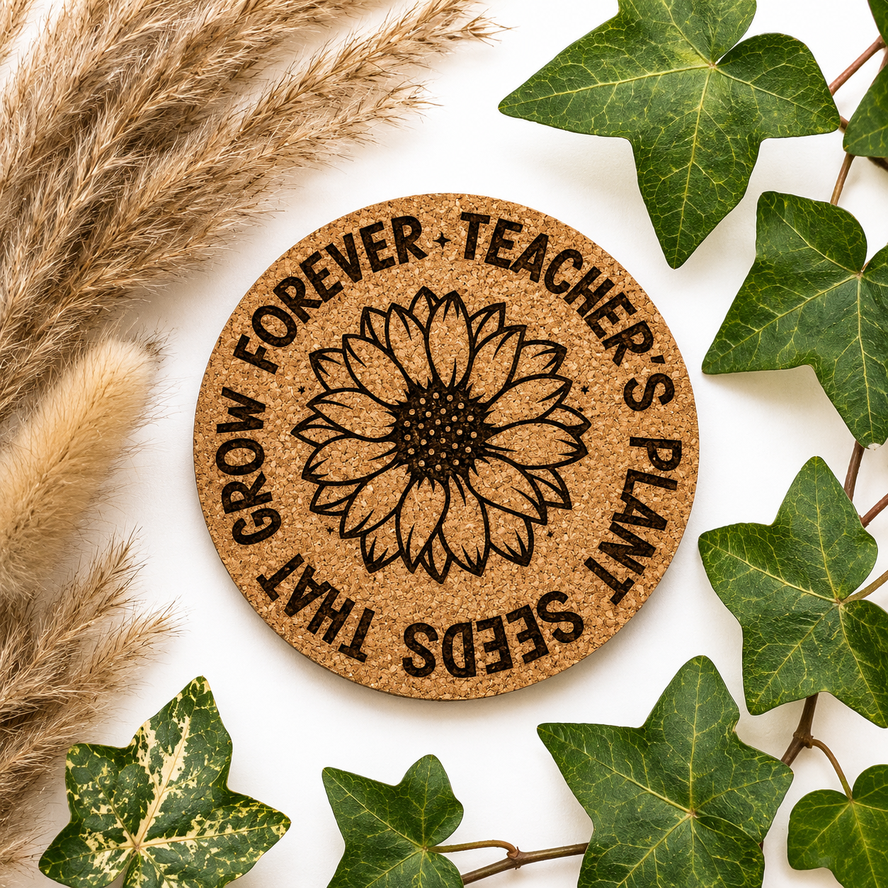 Teacher Gift | Cork Coaster