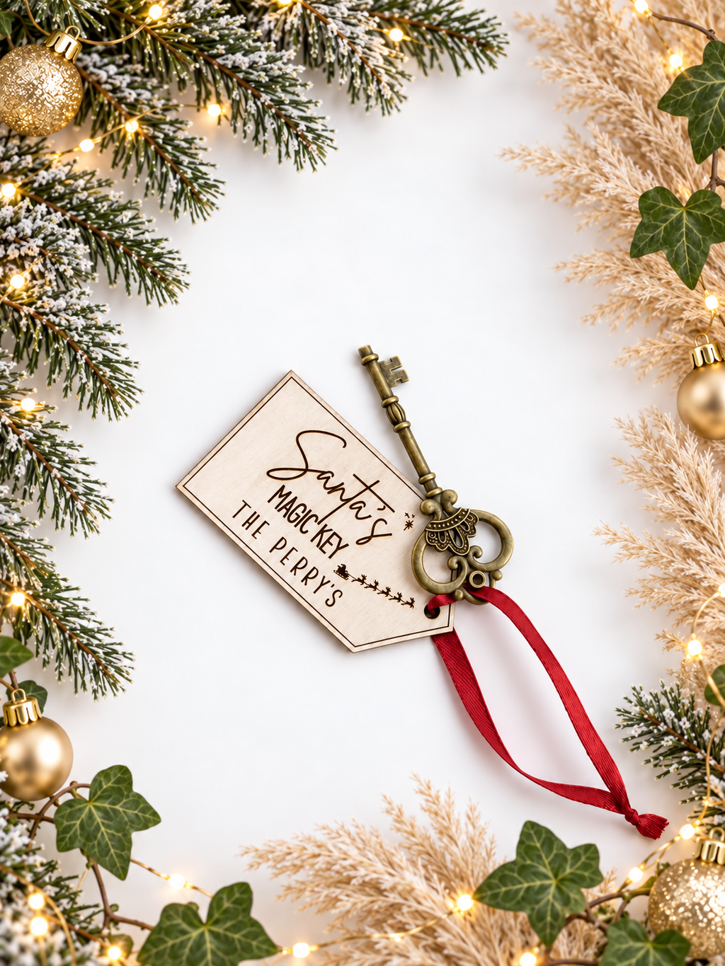 Santa’s Magic Key – Personalised Family Christmas Eve Keepsake🎅