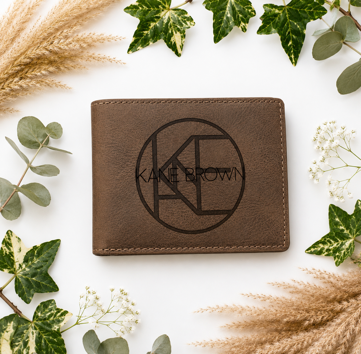 Kane Brown Inspired Wallet | Laser Engraved PU Leather Wallet