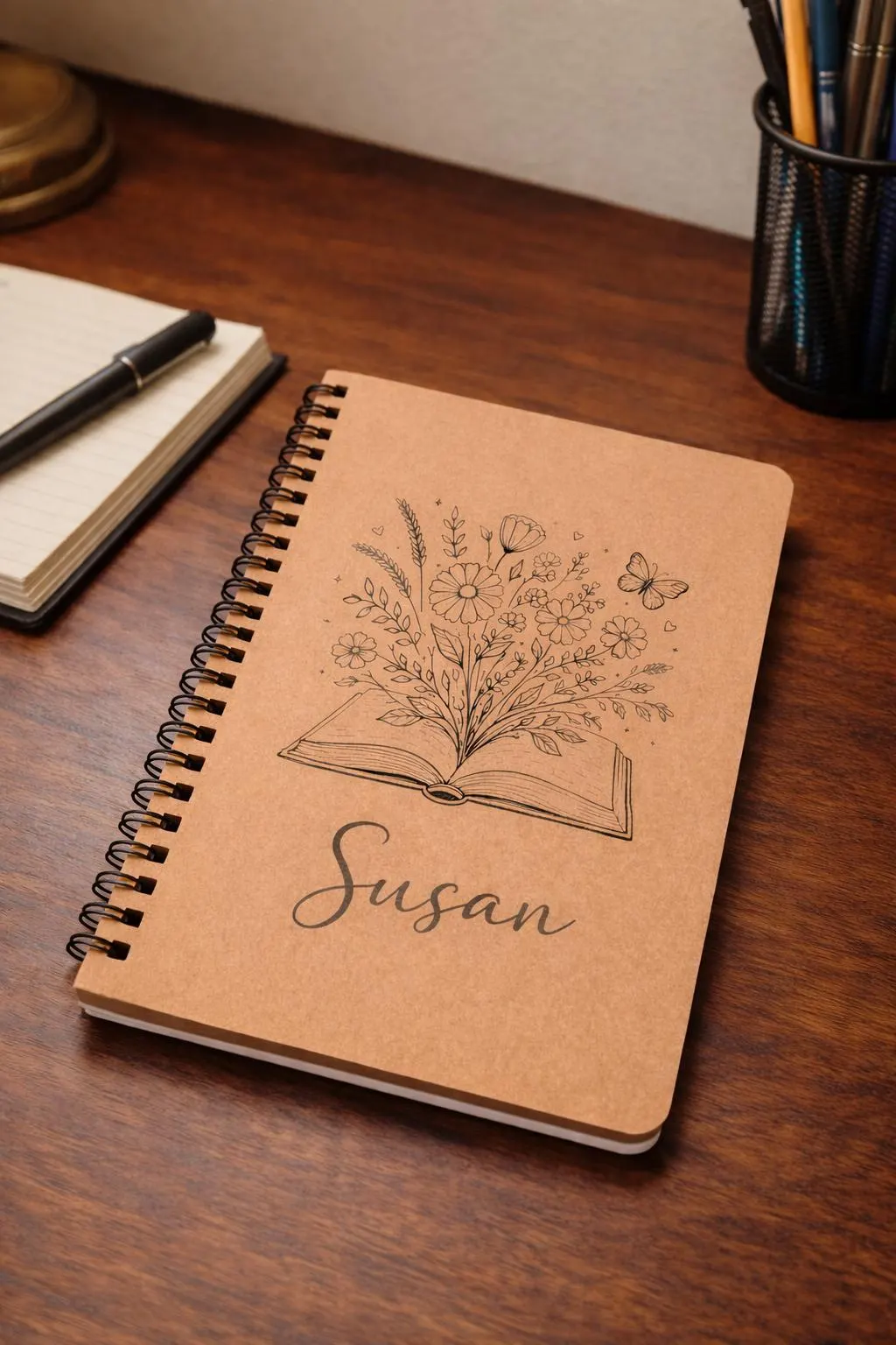 Personalised A5 Kraft Cover Notebook
