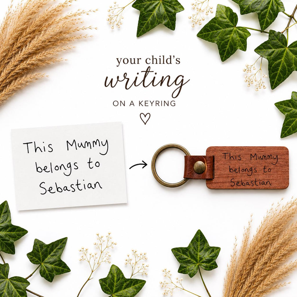 Personalised Child's Handwriting Keyring