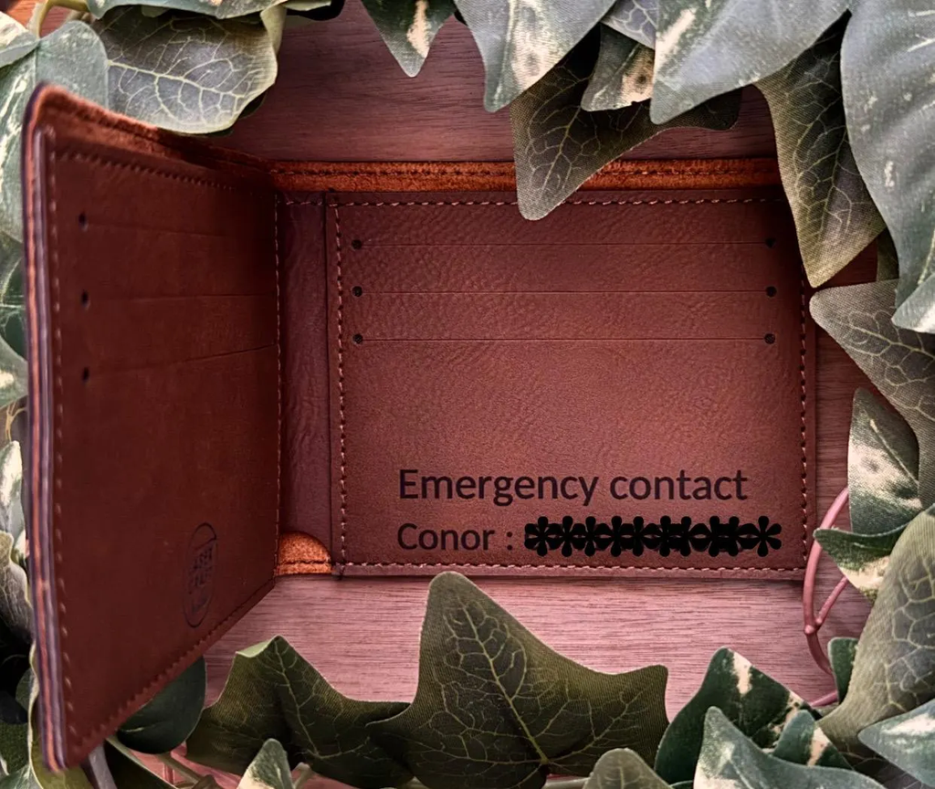 Personalised PU Leather Wallet